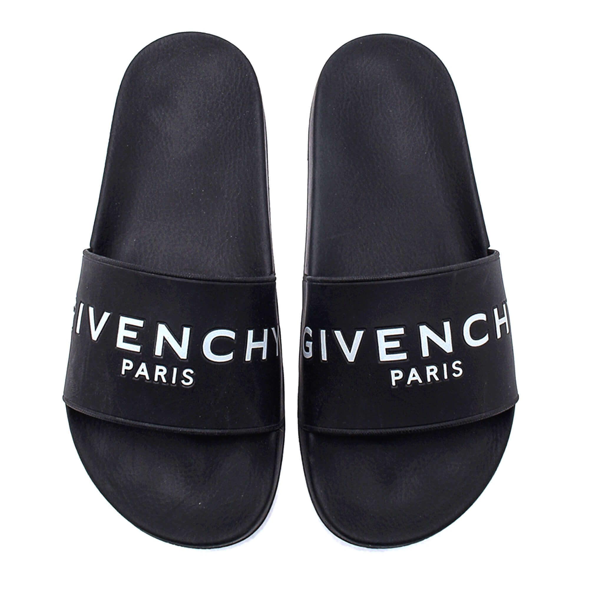 Givenchy - Black Rubber Logo Slides